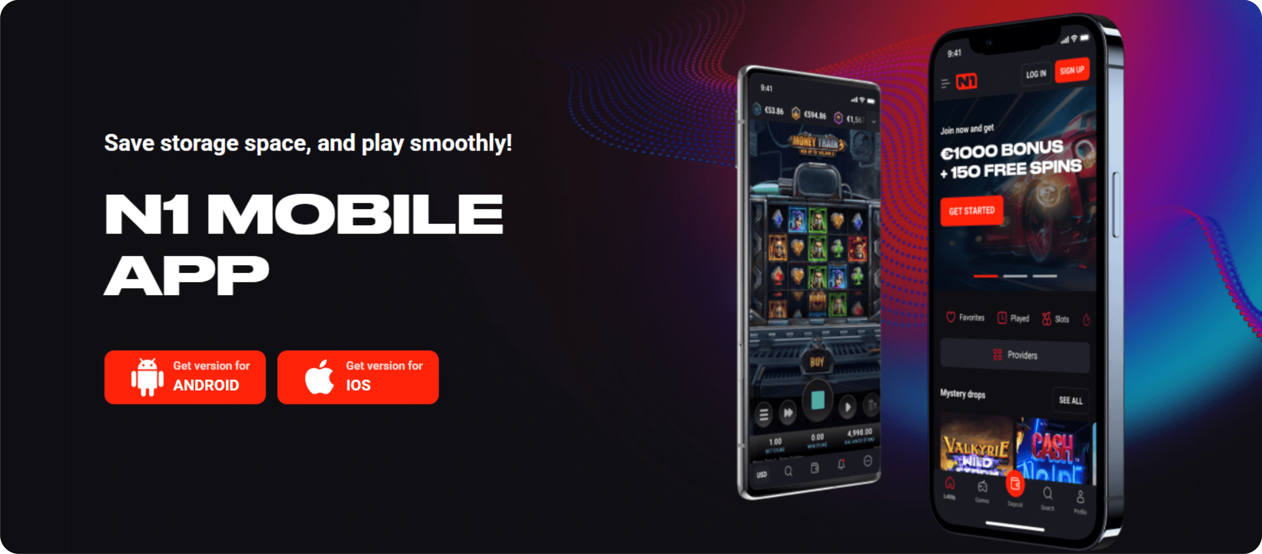 N1 Casino App Screenshot